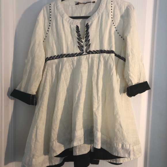Bohemian coastal Vibe Sanglian Cotton Coastal L Tunic - Picture 2 of 5